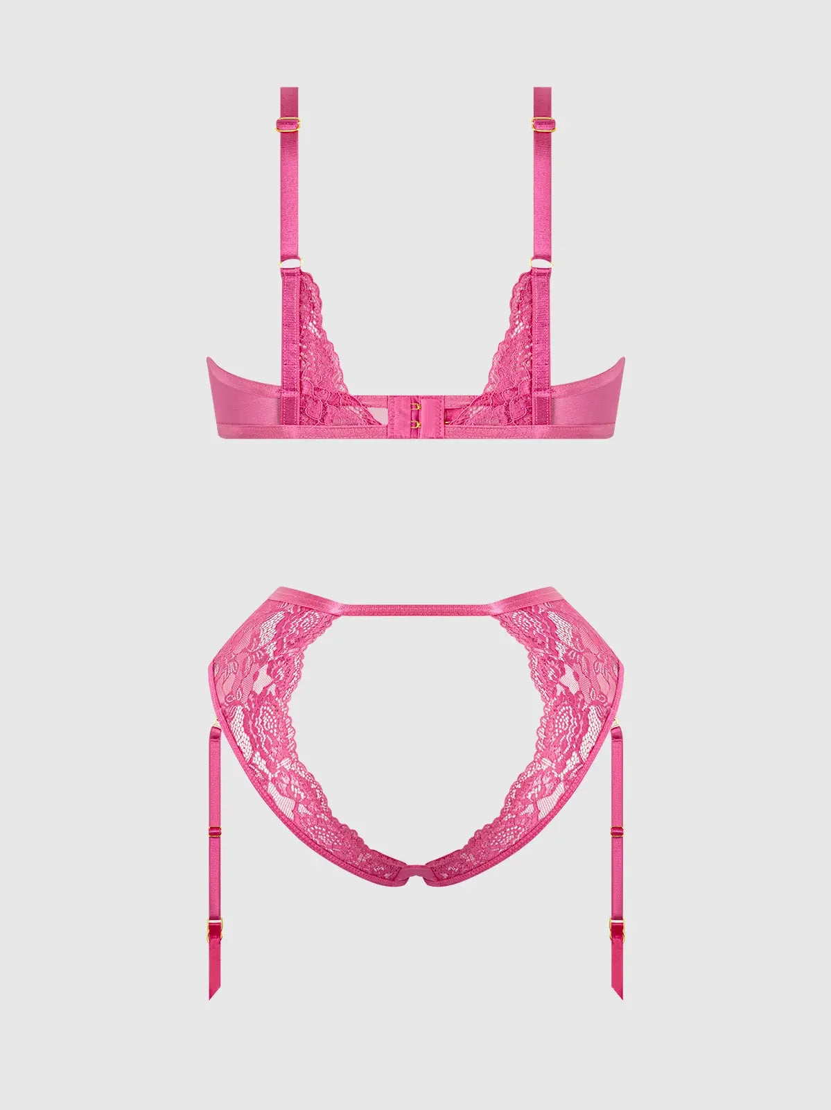 HARLOW LACE UNDERWIRE BRA & HIGH WAIST BACKLESS PANTY SET