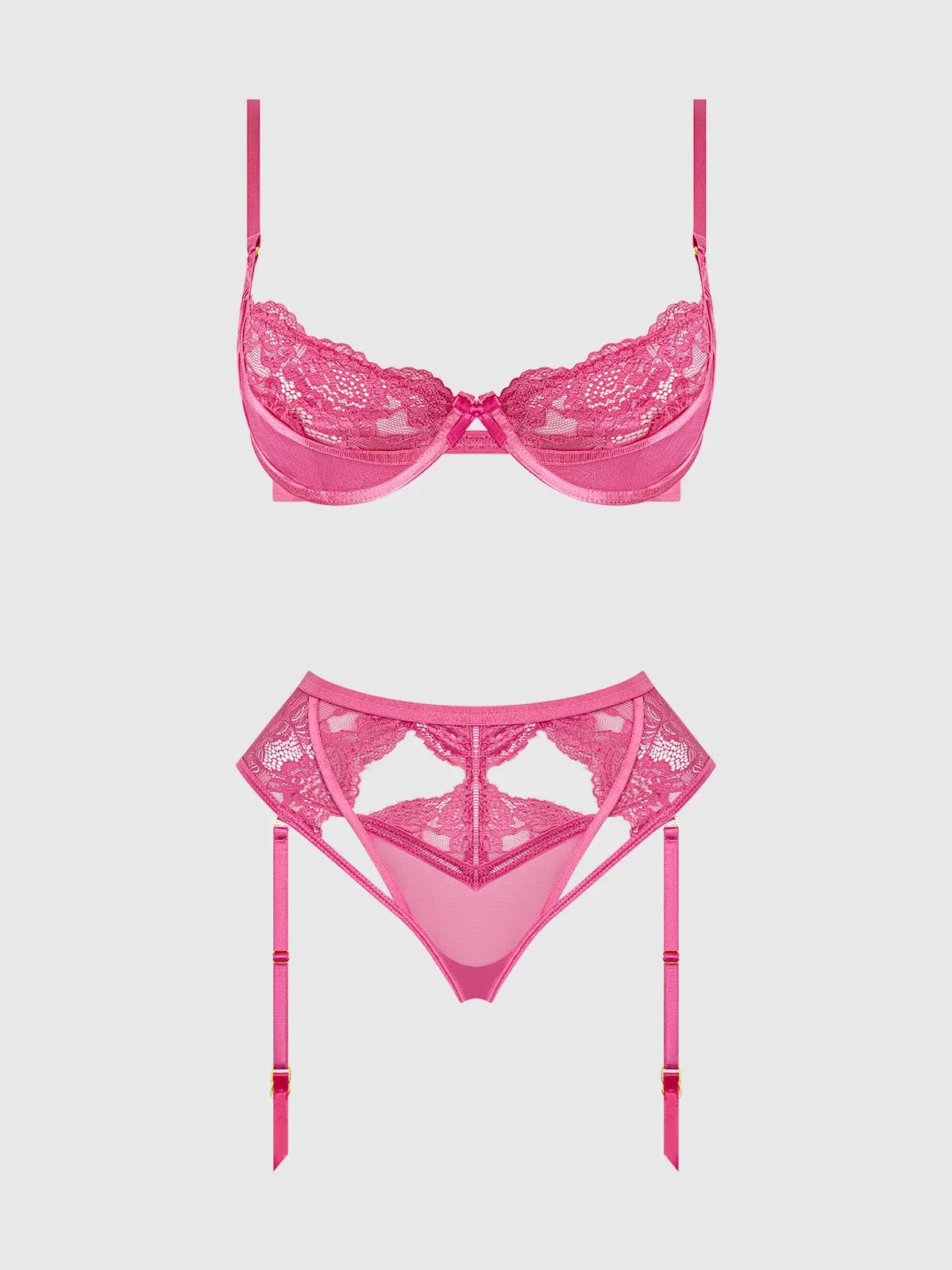 HARLOW LACE UNDERWIRE BRA & HIGH WAIST BACKLESS PANTY SET