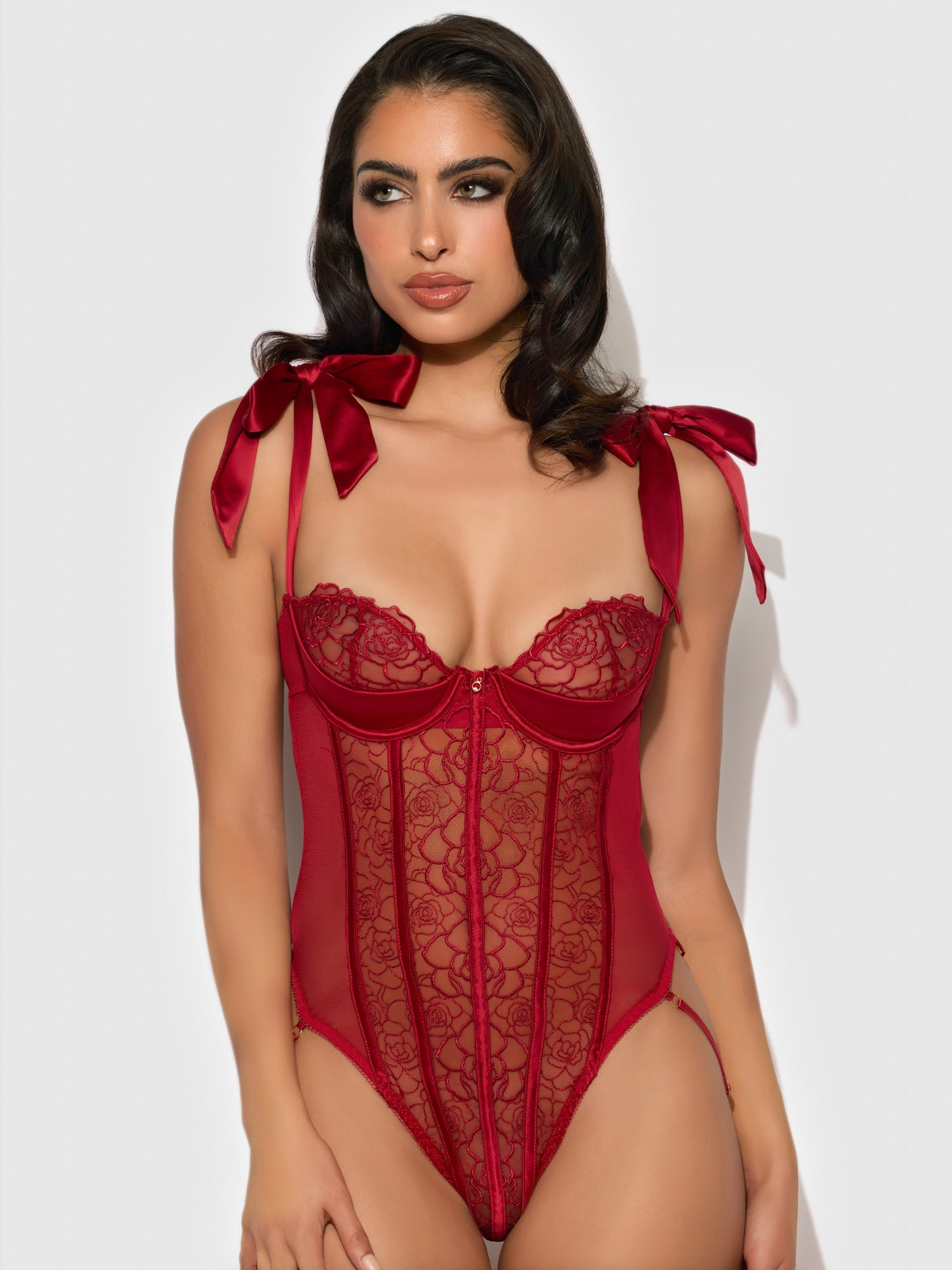 ROSALIE TEDDY in romantic red