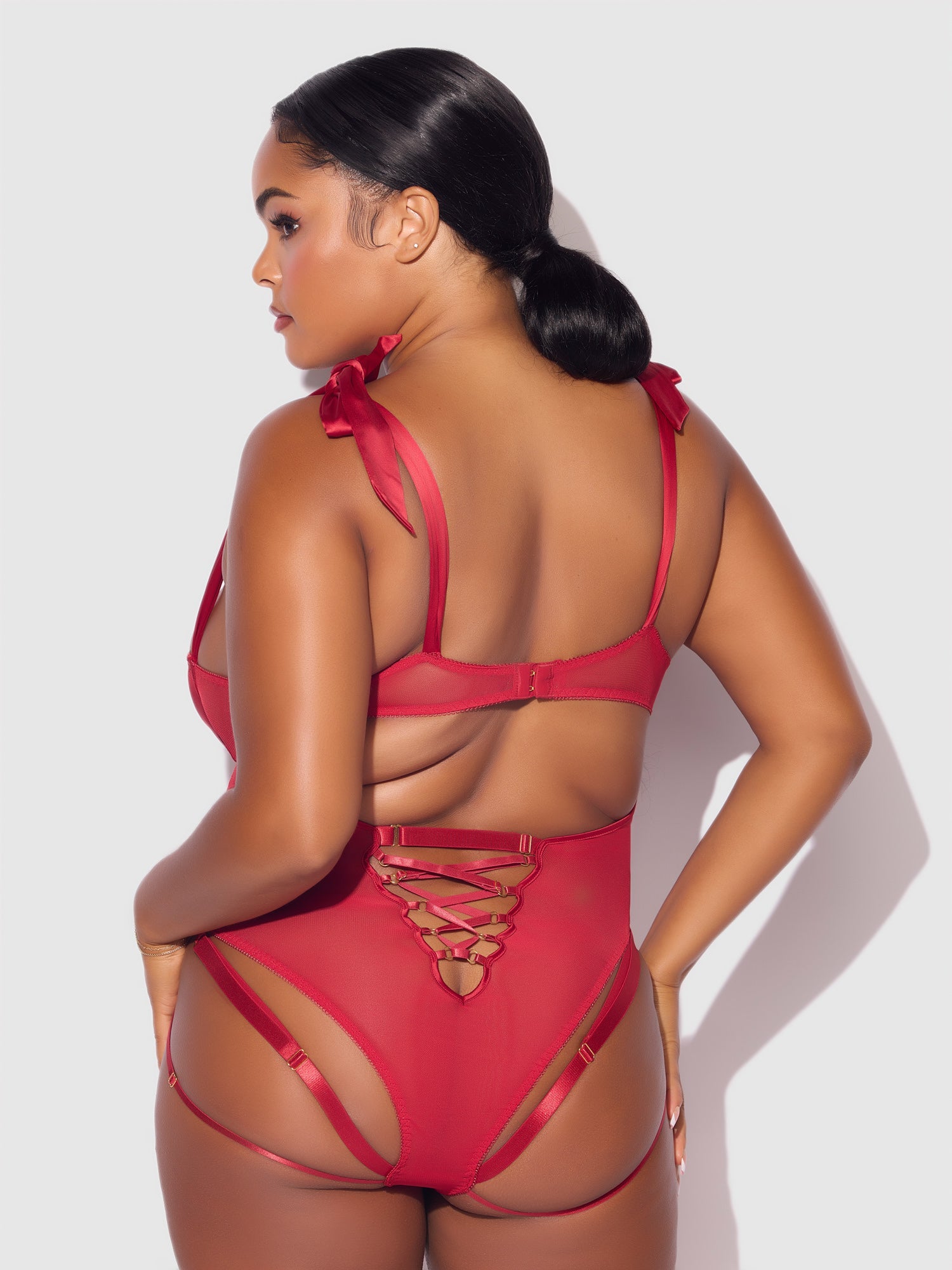 ROSALIE TEDDY in romantic red