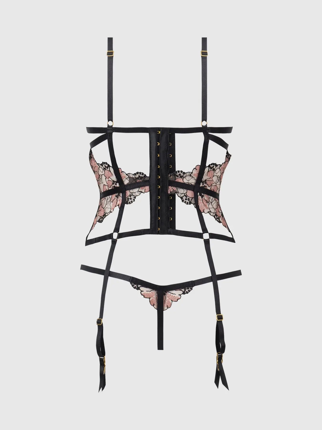NOVA BLACKLIGHT BUSTIER SET