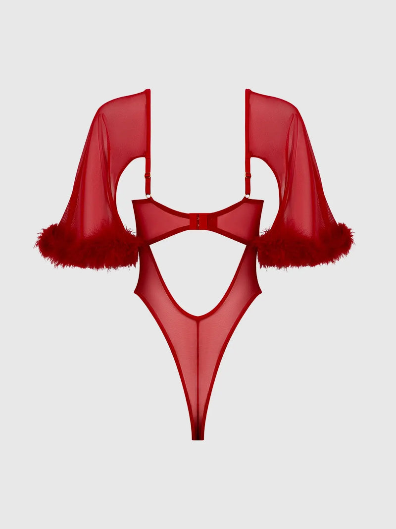 MARILYN BELL-SLEEVED BODYSUIT Lingerie HOD