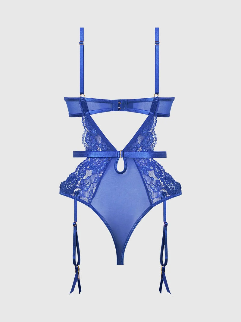 HARLOW LACE & MESH UNDERWIRE TEDDY Lingerie HOD