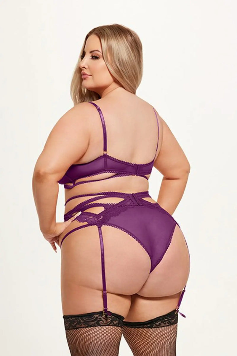 BIANCA 3 PIECE BRA, GARTER & PANTY SET Lingerie HOD   