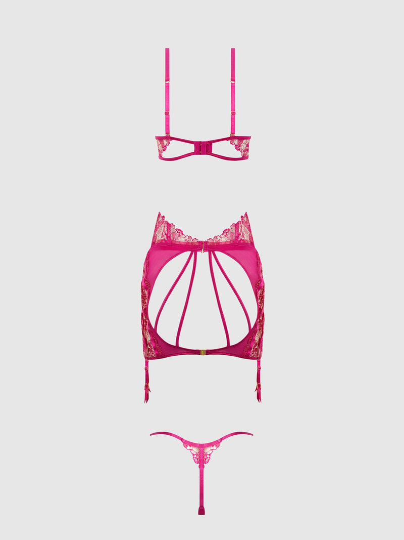 Hot Pick Glow in the Dark Spanking Set Lingerie HOD