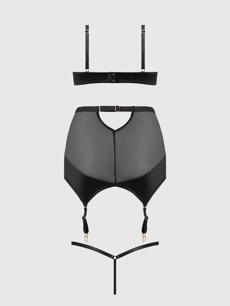 RAQUEL 3 PIECE SKIRT SET Lingerie HOD   