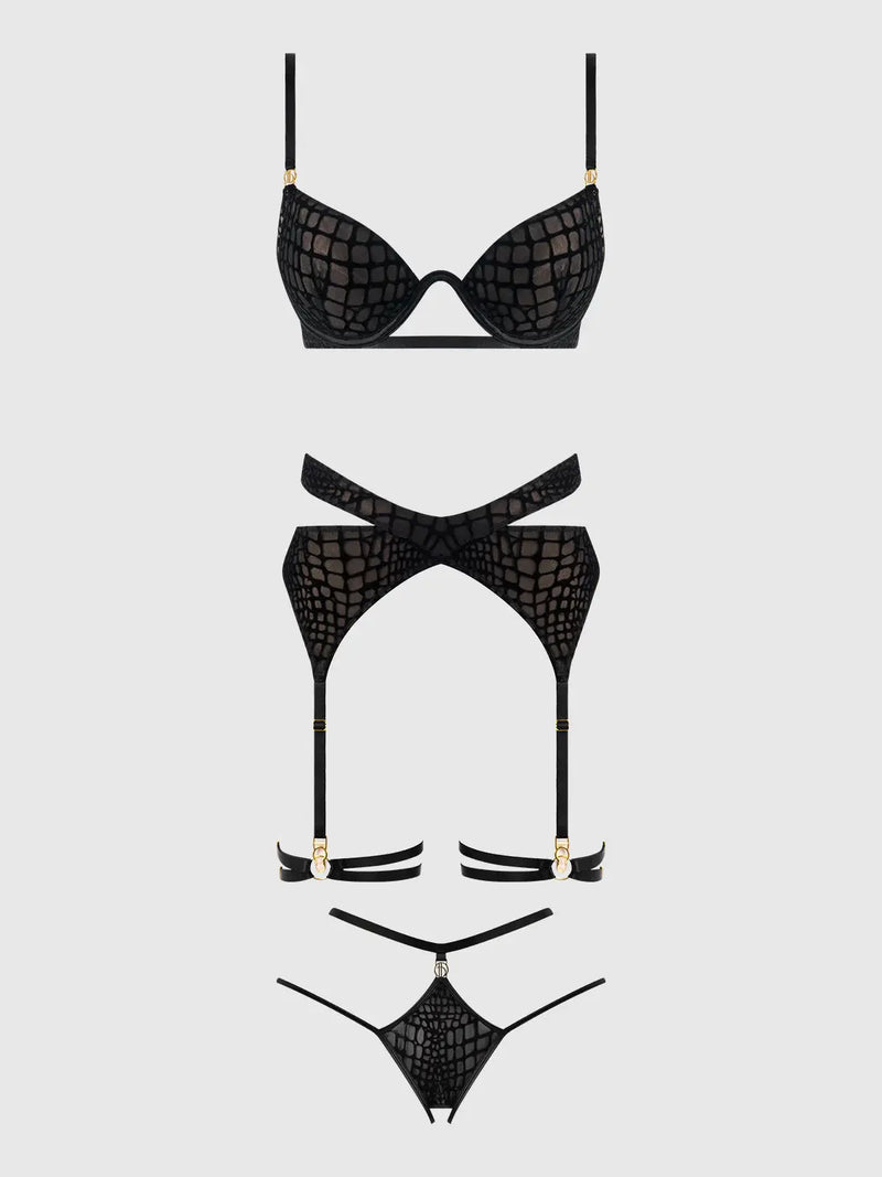SNAKE 3 PIECE BRA SET Lingerie HOD