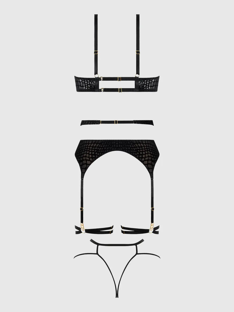 SNAKE 3 PIECE BRA SET Lingerie HOD