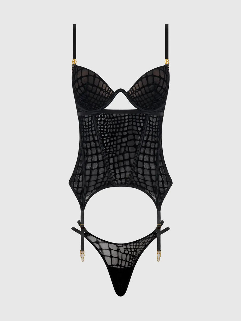SNAKE BUSTIER SET Lingerie HOD