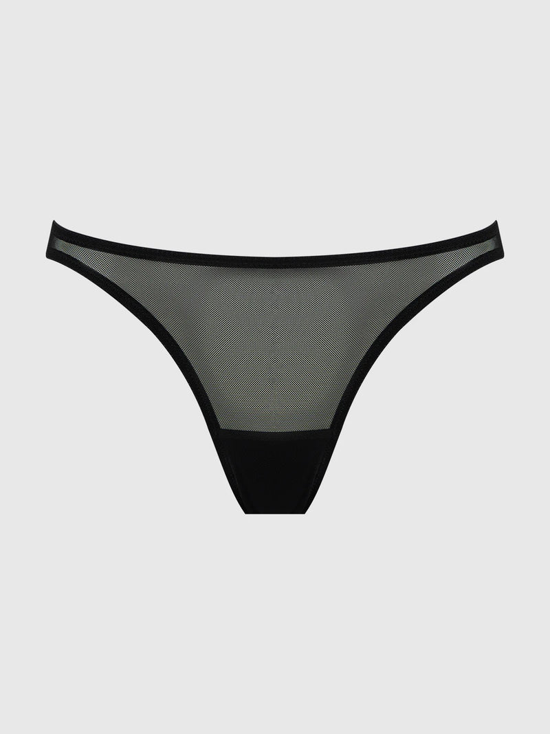 MESH & CHAIN OPEN CAGED BACK HIPSTER Adeline's Intimates