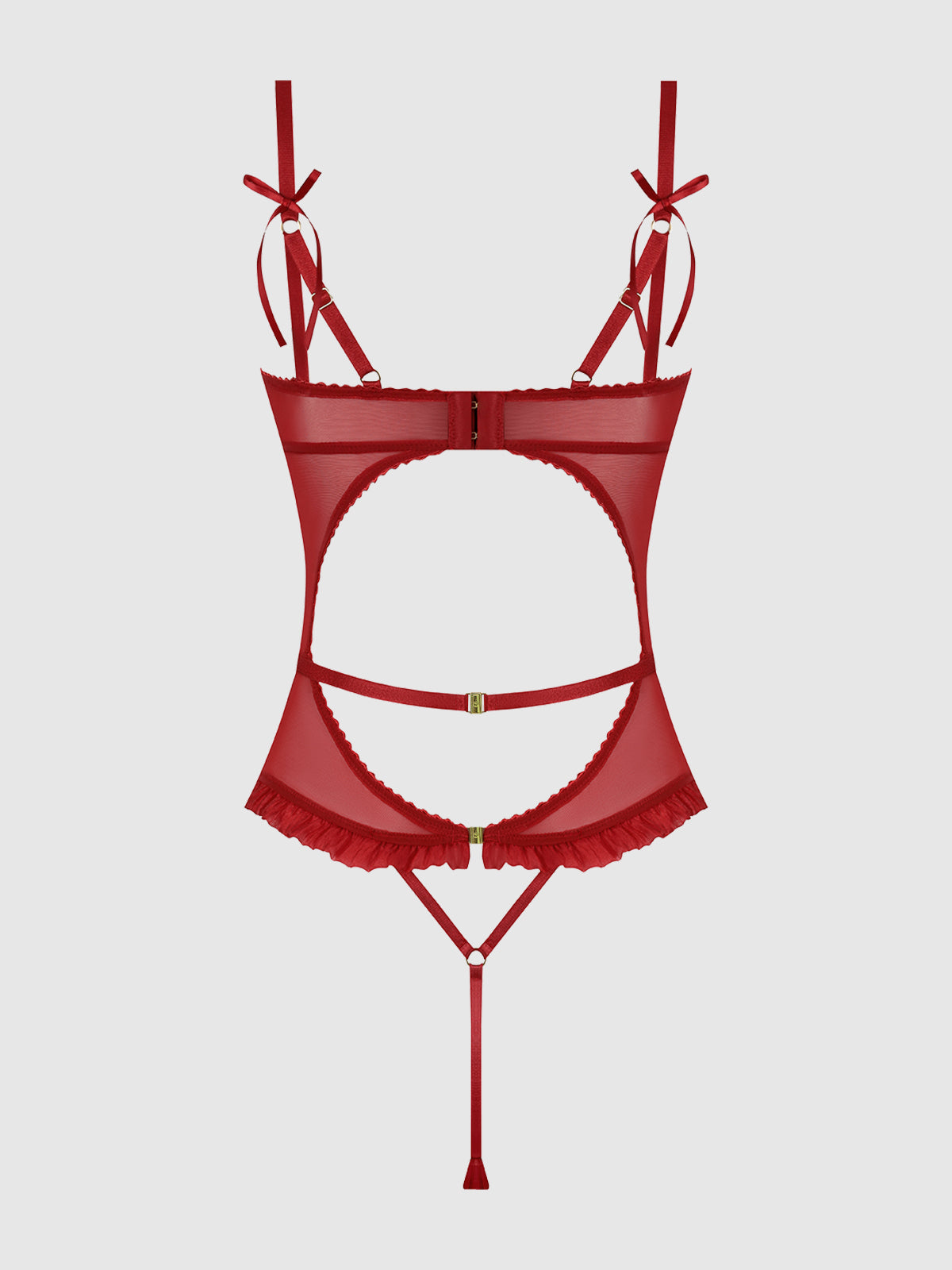 ANGELINA LIPS EMBROIDERY CUTOUT TEDDY